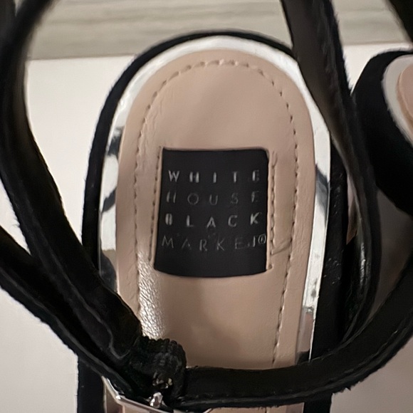 White House Black Market Black and Cream Heels - Picture 4 of 8